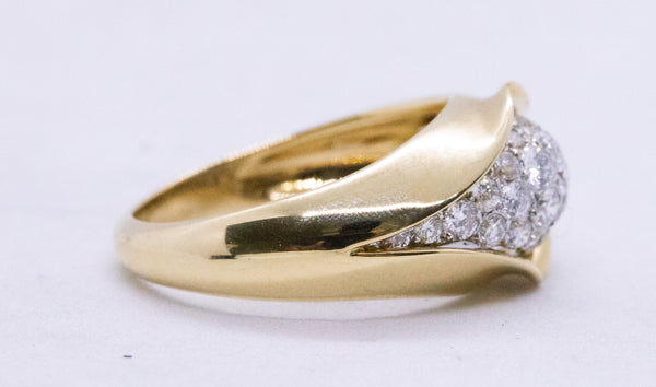 VAN CLEEF & ARPELS VCA DIAMONDS 18 KT AND PLATINUM RING