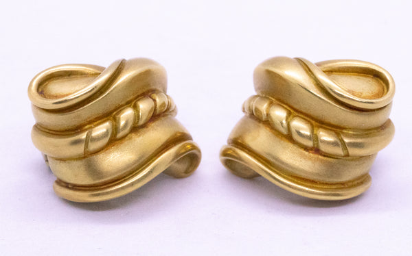 B. KIESELSTEIN CORD 18 KT SIGNATURE EARRINGS CLIP