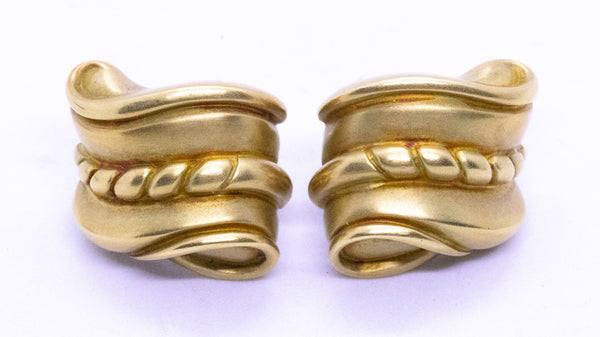 B. KIESELSTEIN CORD 18 KT SIGNATURE EARRINGS CLIP