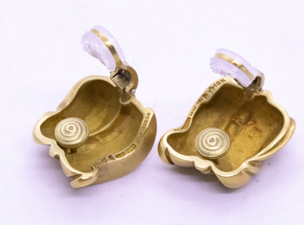 B. KIESELSTEIN CORD 18 KT SIGNATURE EARRINGS CLIP