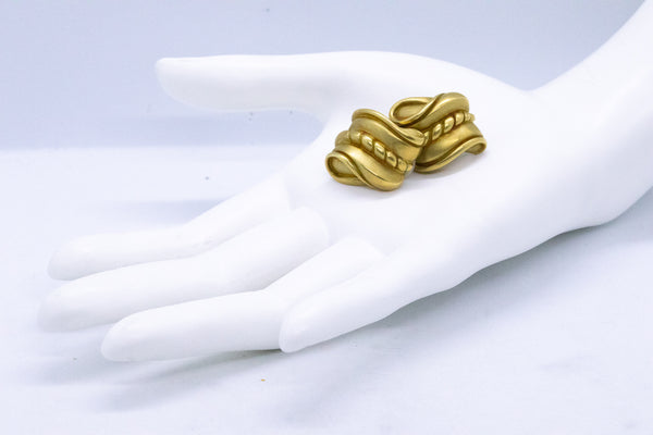 B. KIESELSTEIN CORD 18 KT SIGNATURE EARRINGS CLIP