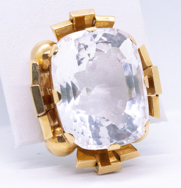 WALSER WALD 18 KT GOLD 199.60 Cts QUARTZ PENDANT BROOCH