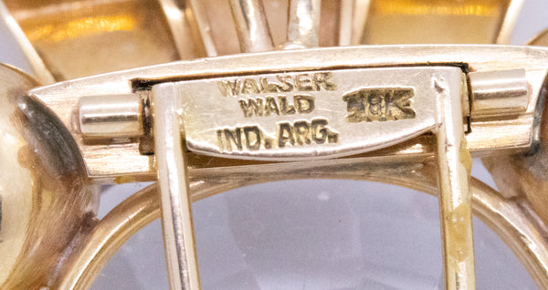 WALSER WALD 18 KT GOLD 199.60 Cts QUARTZ PENDANT BROOCH