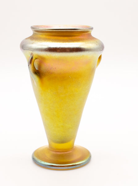 LOETZ AUSTRIA 1900 ART NOVEAU IRIDESCENT GLASS AMPHORA VASE