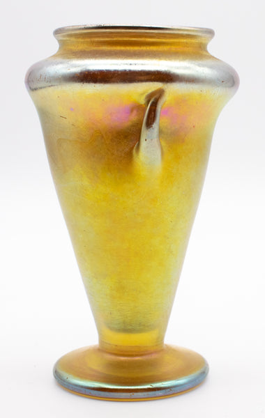 LOETZ AUSTRIA 1900 ART NOVEAU IRIDESCENT GLASS AMPHORA VASE