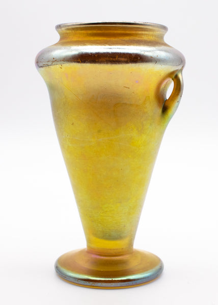 LOETZ AUSTRIA 1900 ART NOVEAU IRIDESCENT GLASS AMPHORA VASE