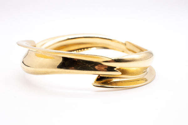 TIFFANY & CO.  FRANK GEHRY 18 KT SOLID GOLD MODERN BANGLE