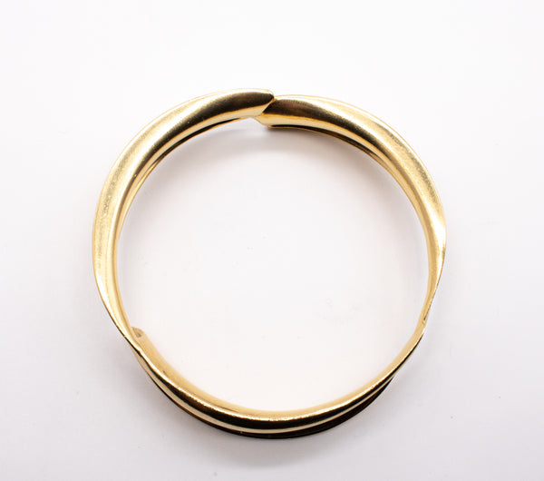 TIFFANY & CO.  FRANK GEHRY 18 KT SOLID GOLD MODERN BANGLE