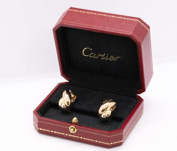 CARTIER TRINITY 18 KT PAIR OF HUGGIE EARRING