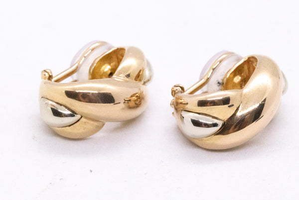 CARTIER TRINITY 18 KT PAIR OF HUGGIE EARRING