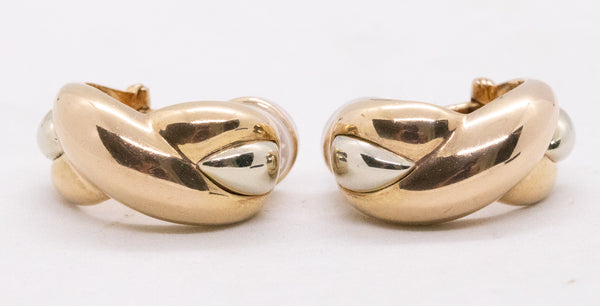 CARTIER TRINITY 18 KT PAIR OF HUGGIE EARRING