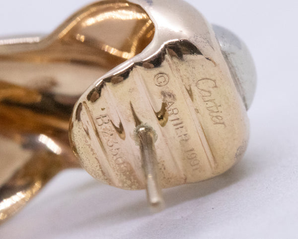CARTIER TRINITY 18 KT PAIR OF HUGGIE EARRING