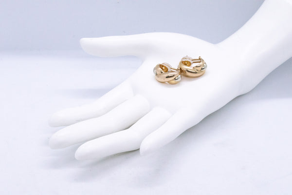 CARTIER TRINITY 18 KT PAIR OF HUGGIE EARRING