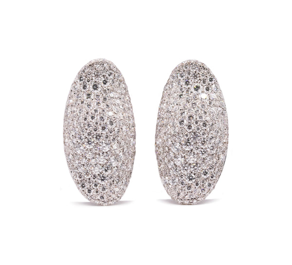 PALMIERO 18 KT EARRINGS WITH 9.04 Ctw OF VS-1 DIAMONDS
