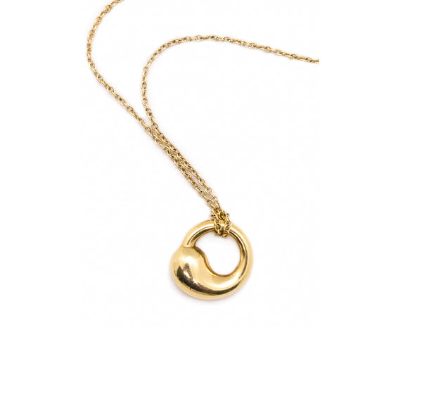 TIFFANY & CO.  18 KT ELSA PERETTI ETERNAL CIRCLE NECKLACE