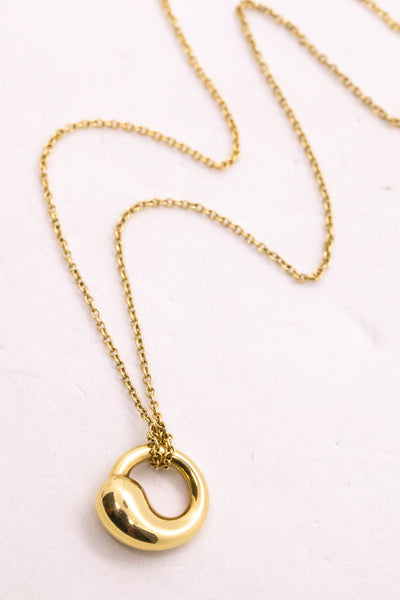 TIFFANY & CO.  18 KT ELSA PERETTI ETERNAL CIRCLE NECKLACE