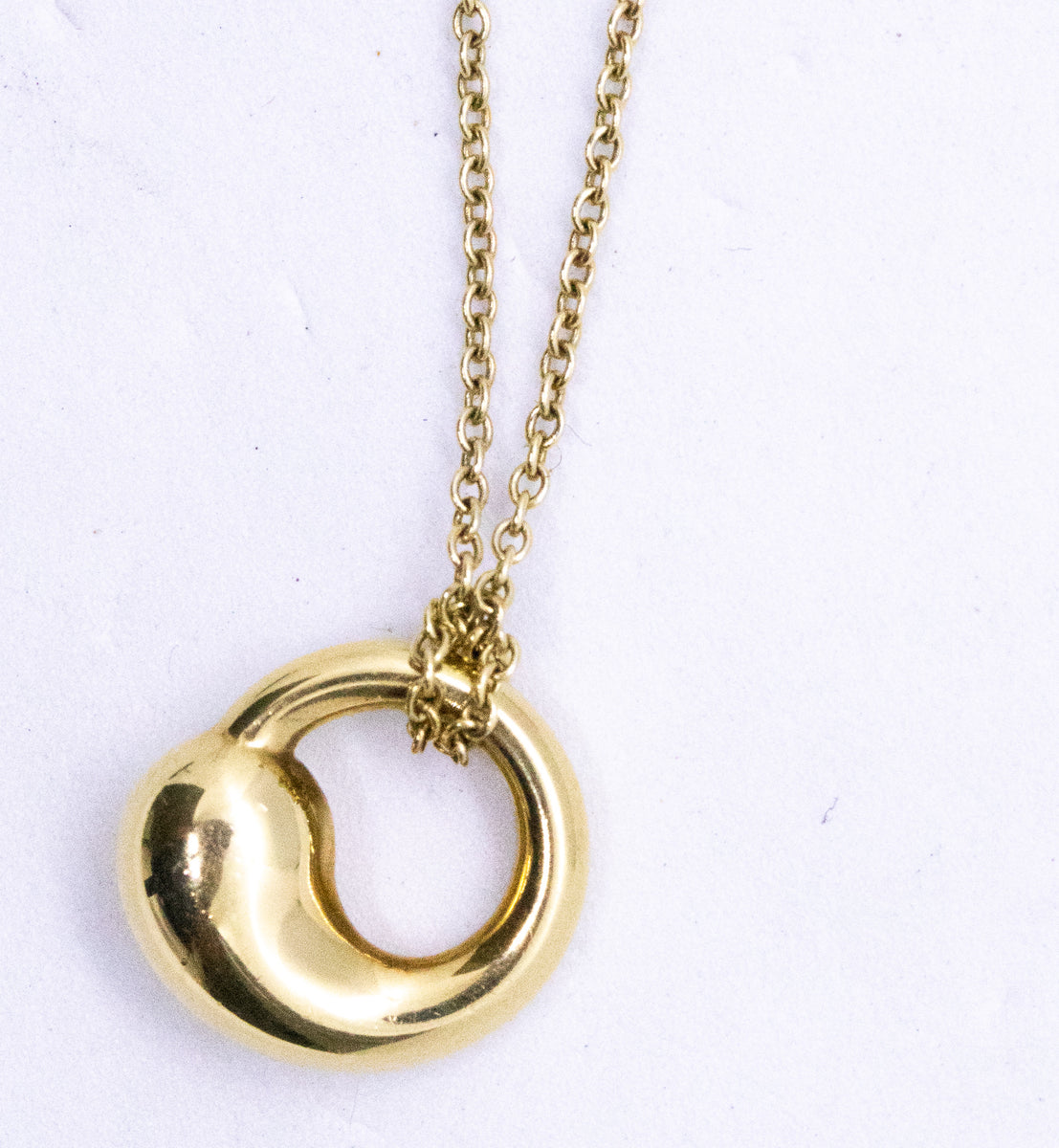 TIFFANY & CO. 18 KT ELSA PERETTI ETERNAL CIRCLE NECKLACE