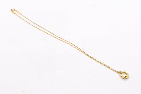 TIFFANY & CO.  18 KT ELSA PERETTI ETERNAL CIRCLE NECKLACE