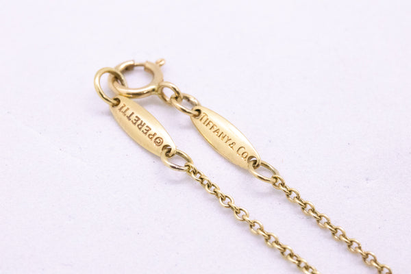 TIFFANY & CO.  18 KT ELSA PERETTI ETERNAL CIRCLE NECKLACE