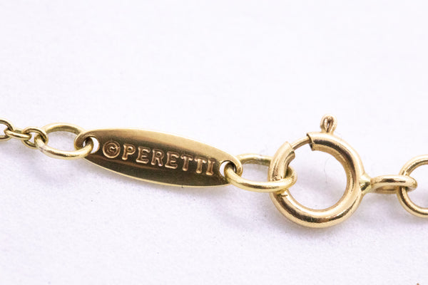 TIFFANY & CO.  18 KT ELSA PERETTI ETERNAL CIRCLE NECKLACE
