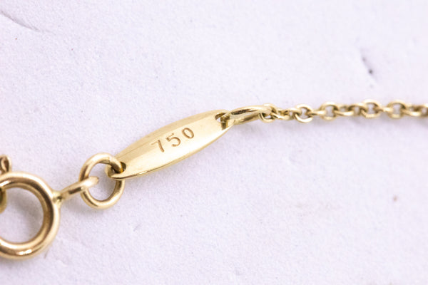 TIFFANY & CO.  18 KT ELSA PERETTI ETERNAL CIRCLE NECKLACE