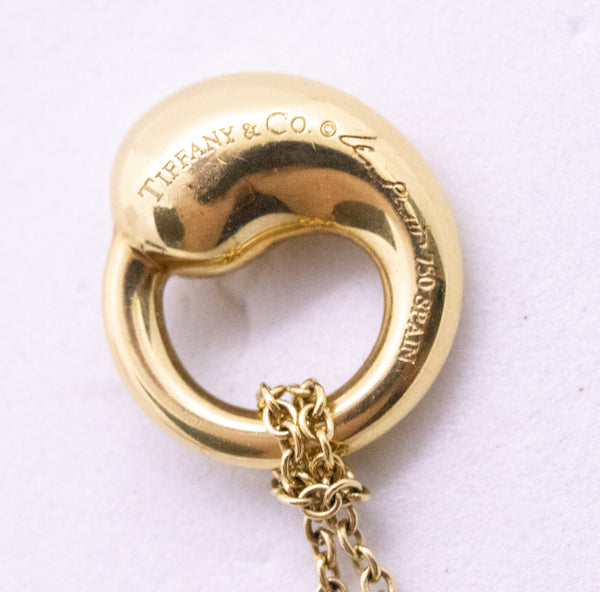 TIFFANY & CO.  18 KT ELSA PERETTI ETERNAL CIRCLE NECKLACE