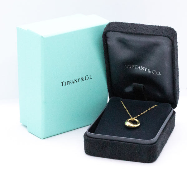 TIFFANY & CO.  18 KT ELSA PERETTI ETERNAL CIRCLE NECKLACE