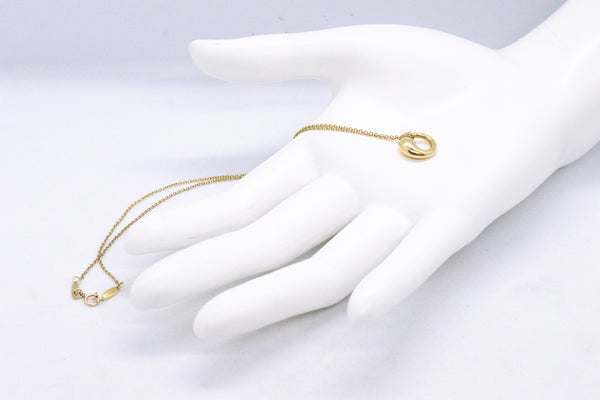 TIFFANY & CO.  18 KT ELSA PERETTI ETERNAL CIRCLE NECKLACE