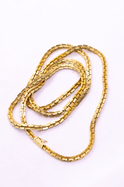 TIFFANY & CO. MASSIVE 18 KT SOLID GOLD SAUTOUIR NECKLACE