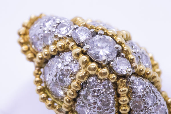 HAMMERMAN BROTHERS 18 KT COCKTAIL RING WITH 2.46 Ctw DIAMONDS