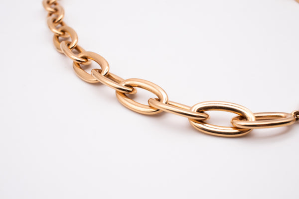 CARTIER PARIS 18 KT ROSE GOLD C DE CARTIER NECKLACE WITH VVS DIAMONDS
