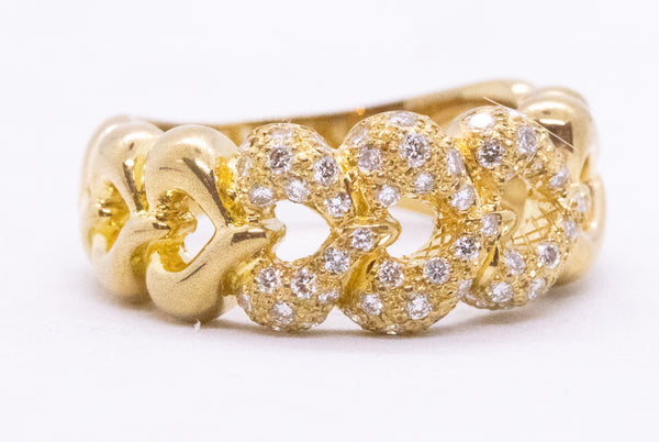 VAN CLEEF & ARPELS VCA 18 KT DIAMONDS HEARTS RING