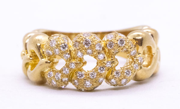 VAN CLEEF & ARPELS VCA 18 KT DIAMONDS HEARTS RING