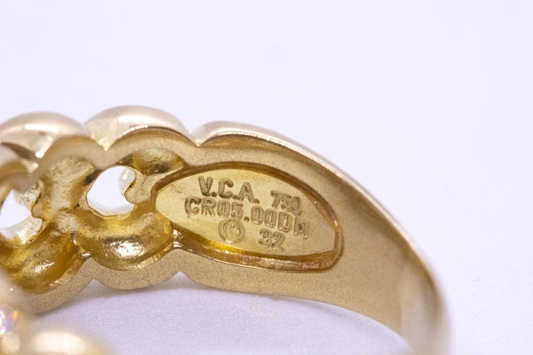 VAN CLEEF & ARPELS VCA 18 KT DIAMONDS HEARTS RING