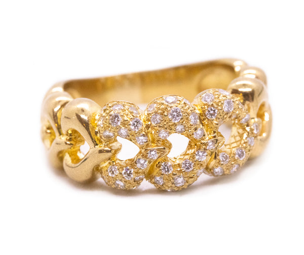 VAN CLEEF & ARPELS VCA 18 KT DIAMONDS HEARTS RING