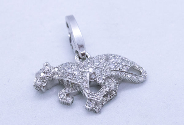 CARTIER PARIS 18 KT PANTHERE PENDANT WITH 1.35 Cts DIAMONDS