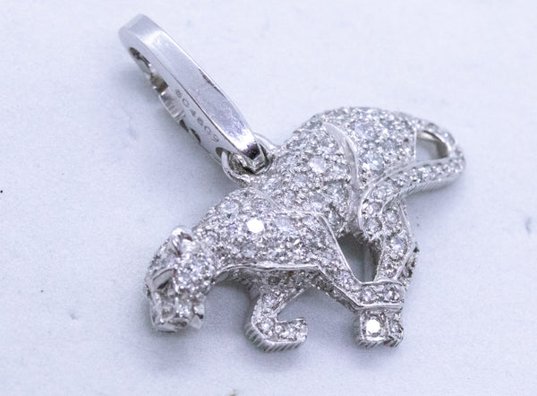 CARTIER PARIS 18 KT PANTHERE PENDANT WITH 1.35 Cts DIAMONDS
