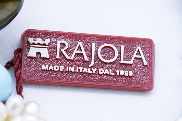 RAJOLA ITALY TURQUOISE AND PEARLS MODERN BRACELET