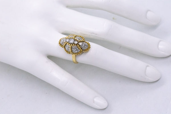 HAMMERMAN BROTHERS 18 KT COCKTAIL RING WITH 2.46 Ctw DIAMONDS