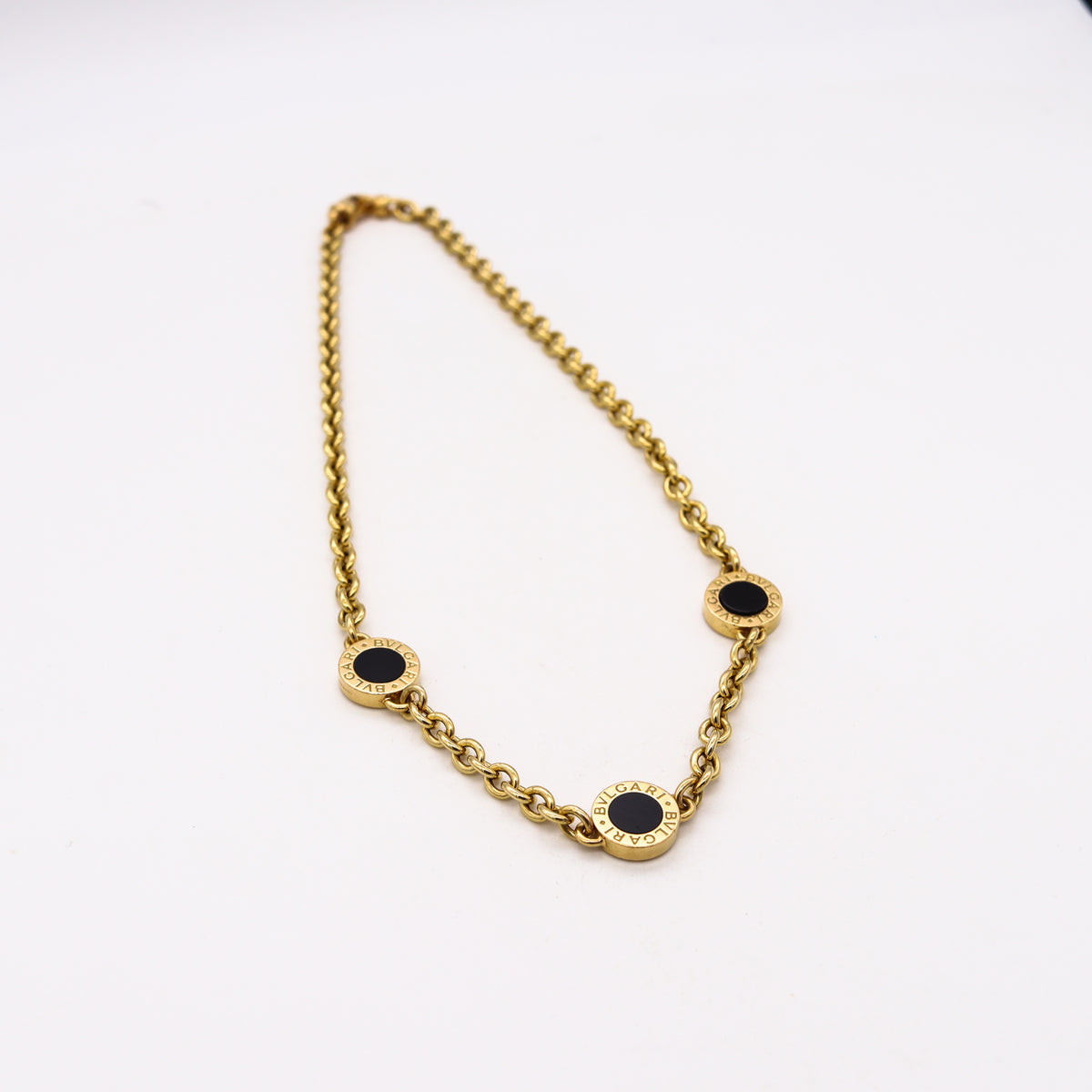 Bvlgari Roma Pendant Links Necklace In 18Kt Yellow Gold With