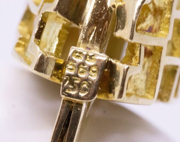 BURLE MARX & BRUNO GUIDI 18 KT AMAZONIA RING WITH GREEN TOURMALINE