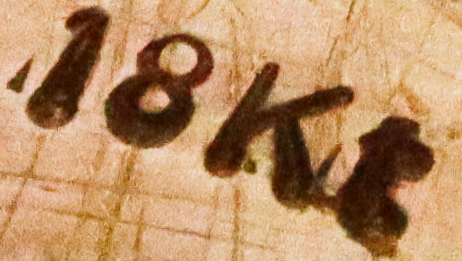 FANCY CUT 3.03 Cts DIAMOND & SAPPHIRE  18 KT GOLD RING