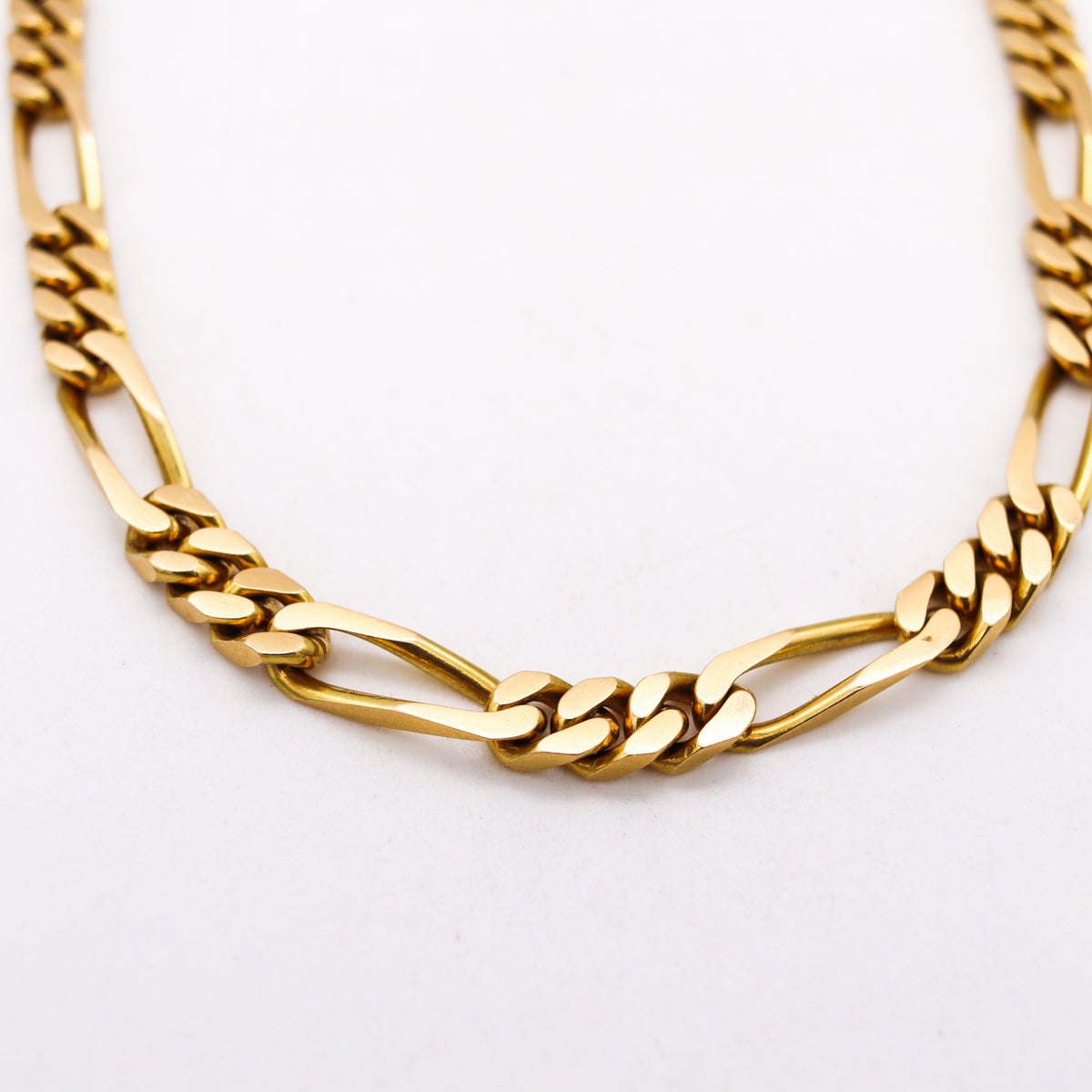 Cartier Paris Figaro Links Necklace Chain In Solid 18Kt Yellow Gold