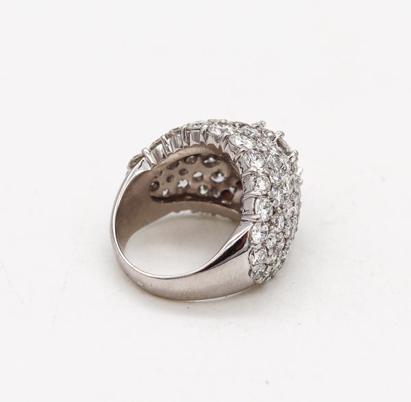Yanes Exceptional Gia Certified Cluster Cocktail Ring In Platinum With 10.16 Ctw In Diamonds