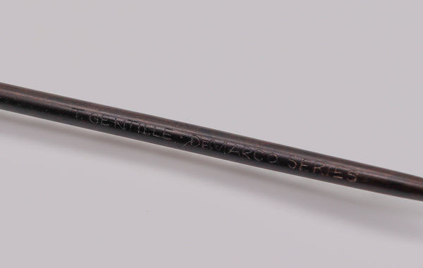 Thomas Gentille 1970 Sculptural Hair Pin In Polychrome Sterling And Ebony Wood