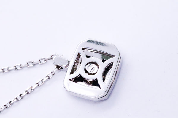 LUCA CARATI 18 KT WHITE GOLD NECKLACE CHAIN WITH DIAMONDS