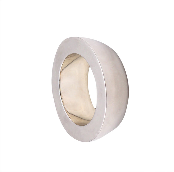 -Monica Coscioni Roma Contemporary Geometric Round Bracelet In .925 Sterling Silver