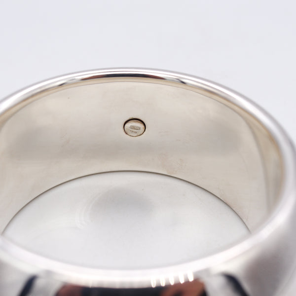 -Monica Coscioni Roma Contemporary Geometric Round Bracelet In .925 Sterling Silver