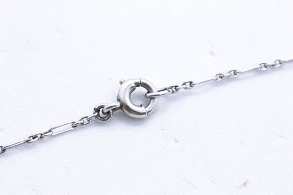 PLATINUM 1910 EDWARDIAN LARIAT WITH DIAMONDS AND NATURAL PEARLS