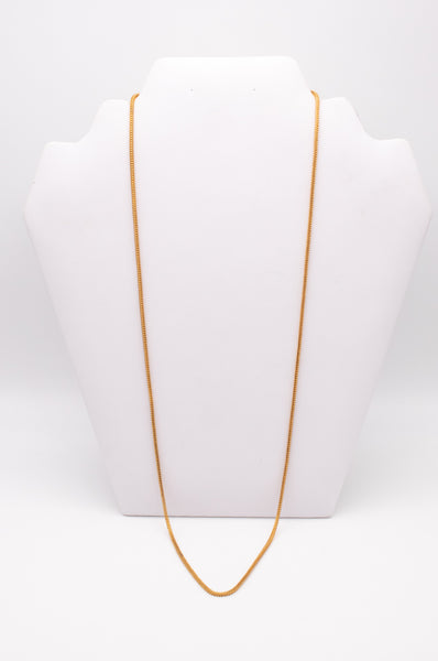 HAMMERED HAND MADE ORIENTAL MIDDLE EAST LONG CHAIN IN 22 KT GOLD